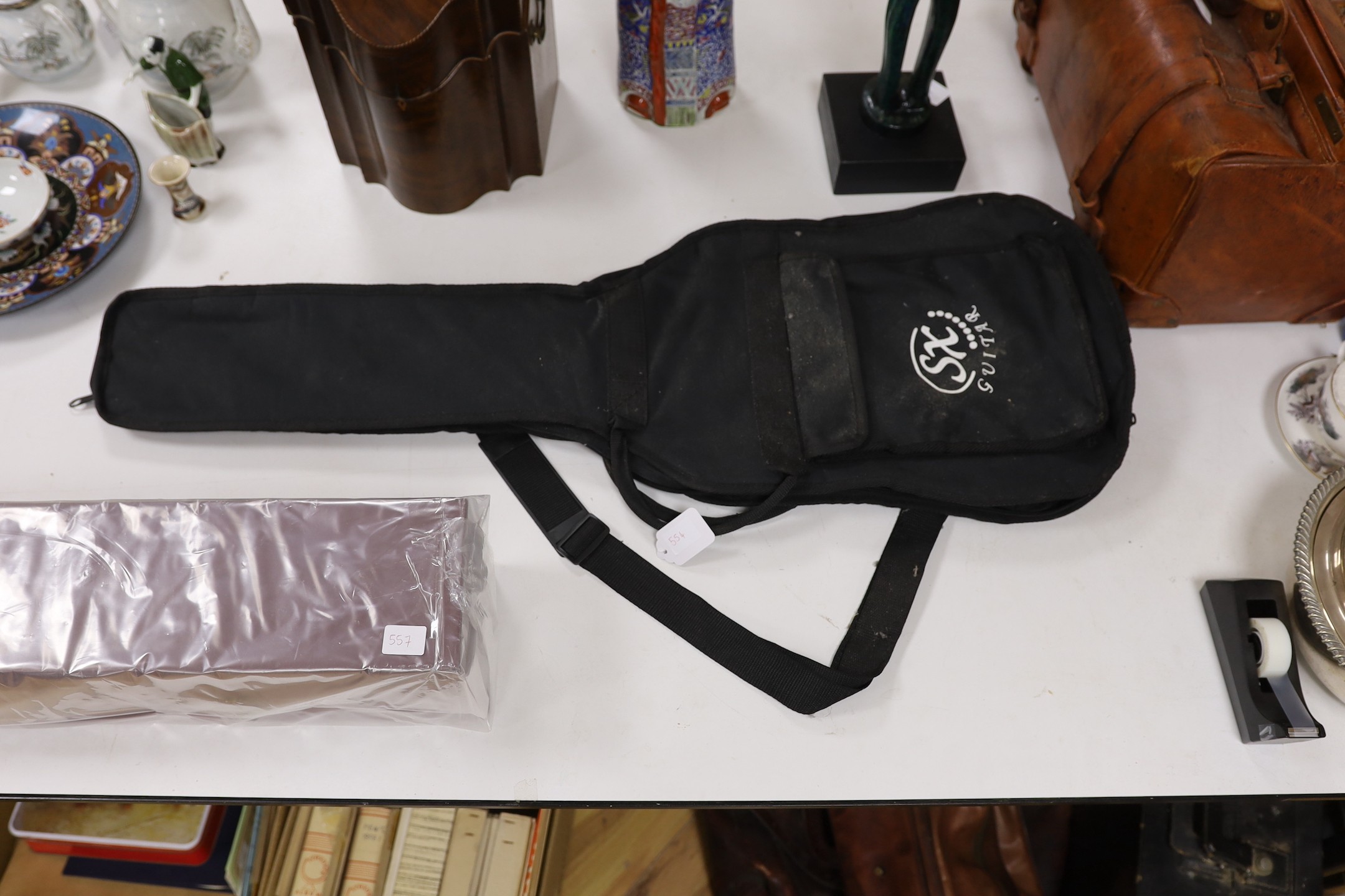 An Elevation electric guitar and soft case